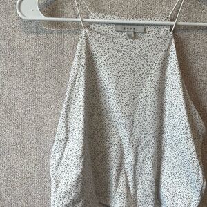 Gaze Cream Asymmetrical Sleeveless Camisole